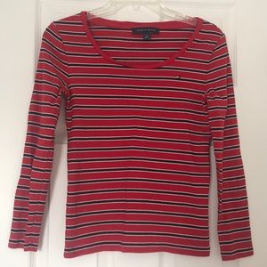❤️TOMMY HILFIGER STRIPED SCOOP NECK LONG SLEEVE❤️